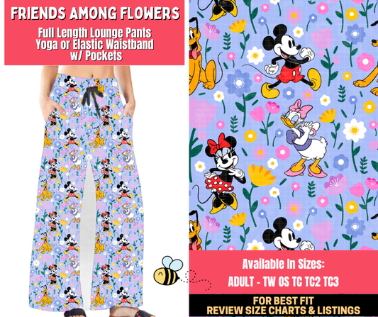 Preorder! Closes 1/28. ETA April. Friends Among Flowers Full Length Lounge Pants