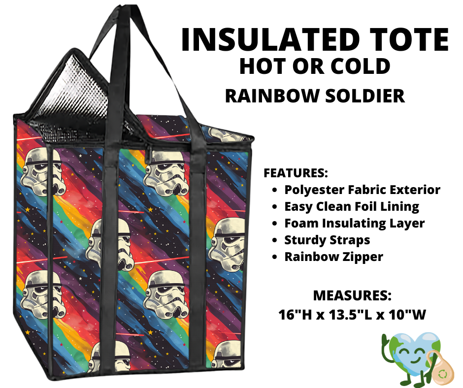 Rainbow Soldier Insulated Tote