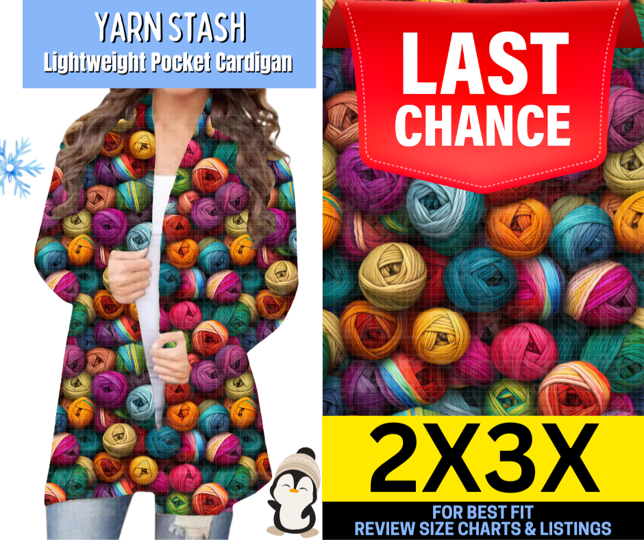 Yarn Stash Pocket Cardigan
