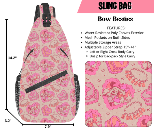 Preorder! Closes 9/17. ETA Dec. Bow Besties Sling Bag