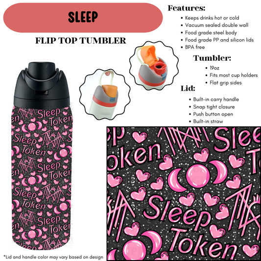 Preorder! Closes 9/18. ETA Dec. Sleep Flip Top Tumbler