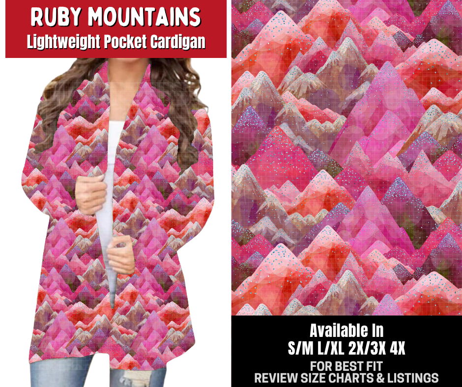 Preorder! Closes 10/26. ETA Jan. Ruby Mountains Pocket Cardigan