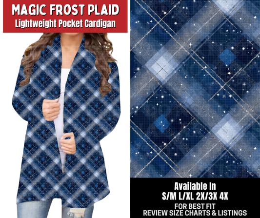 Preorder! Closes 8/31. ETA Dec. Magic Frost Plaid Cardigan