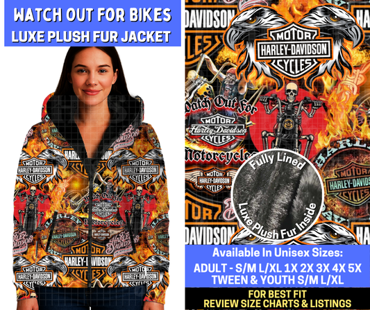 Preorder! Closes 10/20. ETA Jan. Watch For Bikes Luxe Fur Jacket
