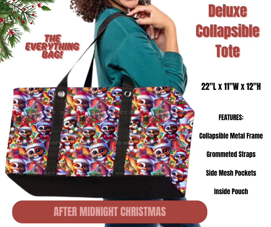 Preorder! Closes 11/27. ETA Feb. After Midnight Christmas Collapsible Tote