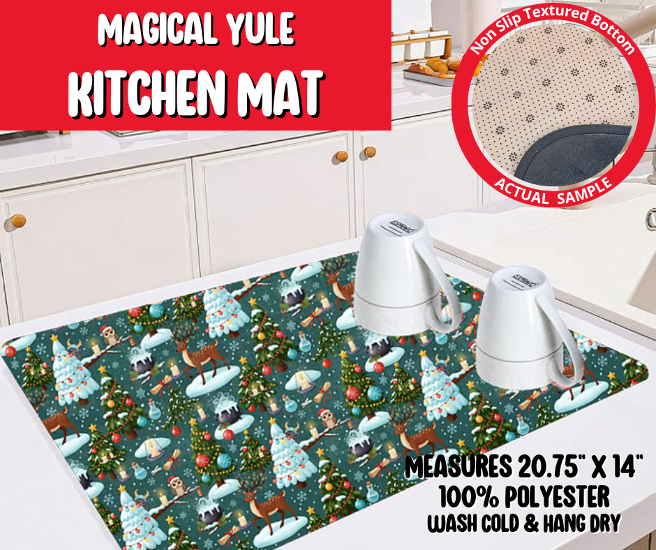 Preorder! Closes 8/20. ETA Nov. Magical Yule Kitchen Mat