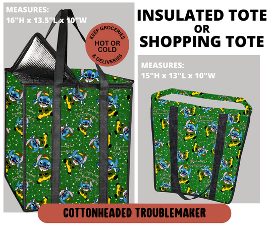 Preorder! Closes 9/11. ETA Dec. Cottonhead Troublemaker Shopping & Insulated Tote