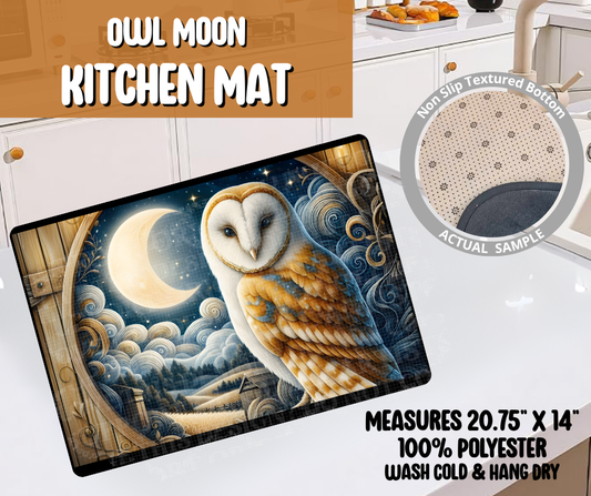 Owl Moon Kitchen Mat