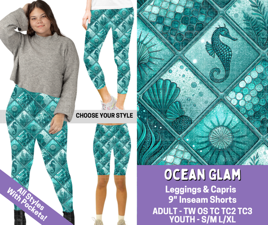 Preorder! Closes 4/30. ETA July. Ocean Glam Combo Legging Lengths