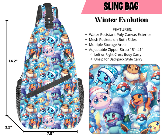 Preorder! Closes 9/17. ETA Dec. Winter Evolution Sling Bag