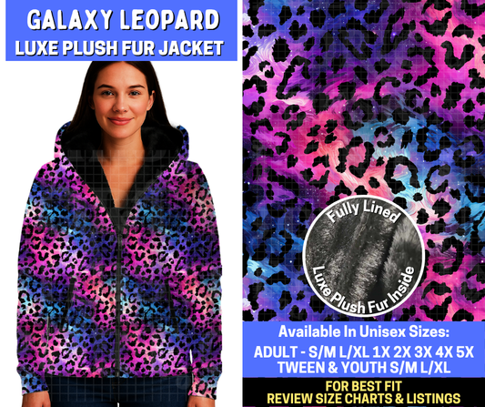 Preorder! Closes 10/29. ETA Jan. Galaxy Leopard Luxe Fur Jacket