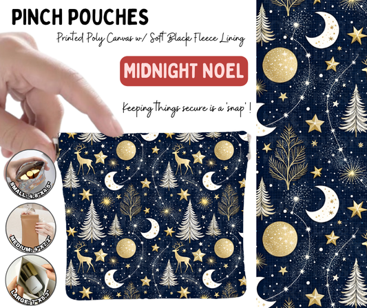 Preorder! Closes 8/19. ETA Nov. Midnight Noel Pinch Pouches in 3 Sizes