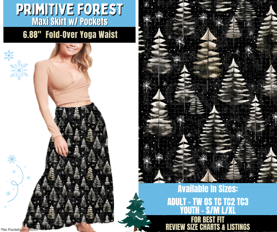 Preorder! Closes 8/28. ETA Nov. Primitive Forest Maxi Skirt