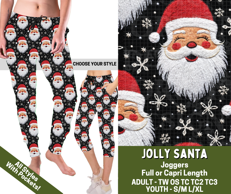 Preorder! Closes 7/15. ETA Nov. Jolly Santa Combo Jogger Lengths