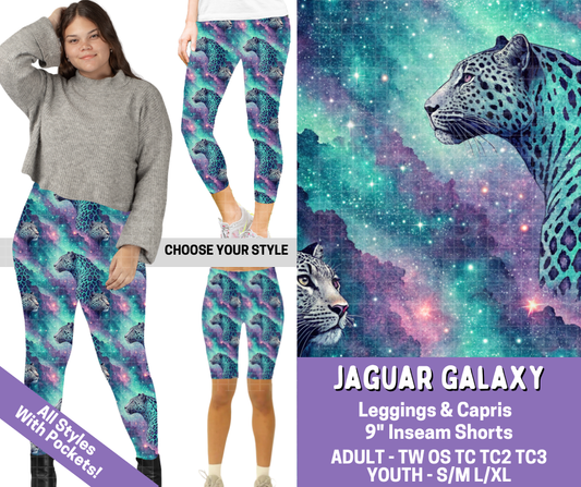 Preorder! Closes 4/30. ETA July. Jaguar Galaxy Combo Legging Lengths