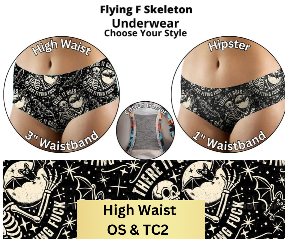 Flying F Skeleton High Waist Underwear