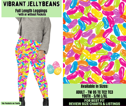 Preorder! Closes 1/19. ETA April. Vibrant Jellybeans Full Length Leggings w/wo Pockets