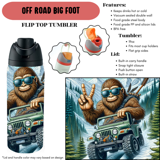 Preorder! Closes 9/18. ETA Dec. Off Road Big Foot Cup Flip Top Tumbler