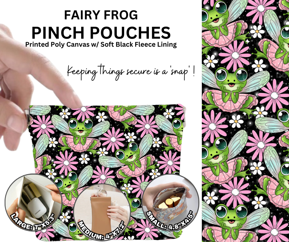 Fairy Frog Pinch Pouches