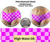 Pink Diamond Check High Waist Underwear