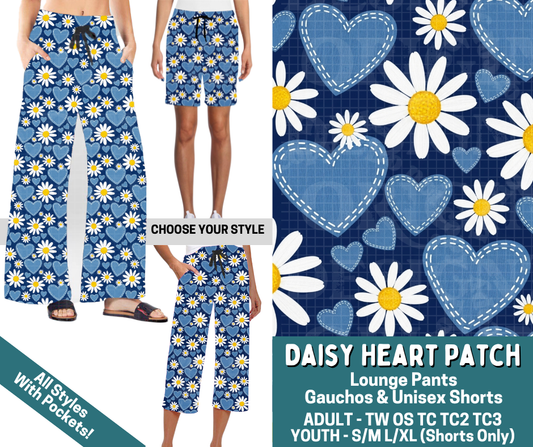 Preorder! Closes 4/27. ETA July. Daisy Heart Patch Combo Lounge Lengths