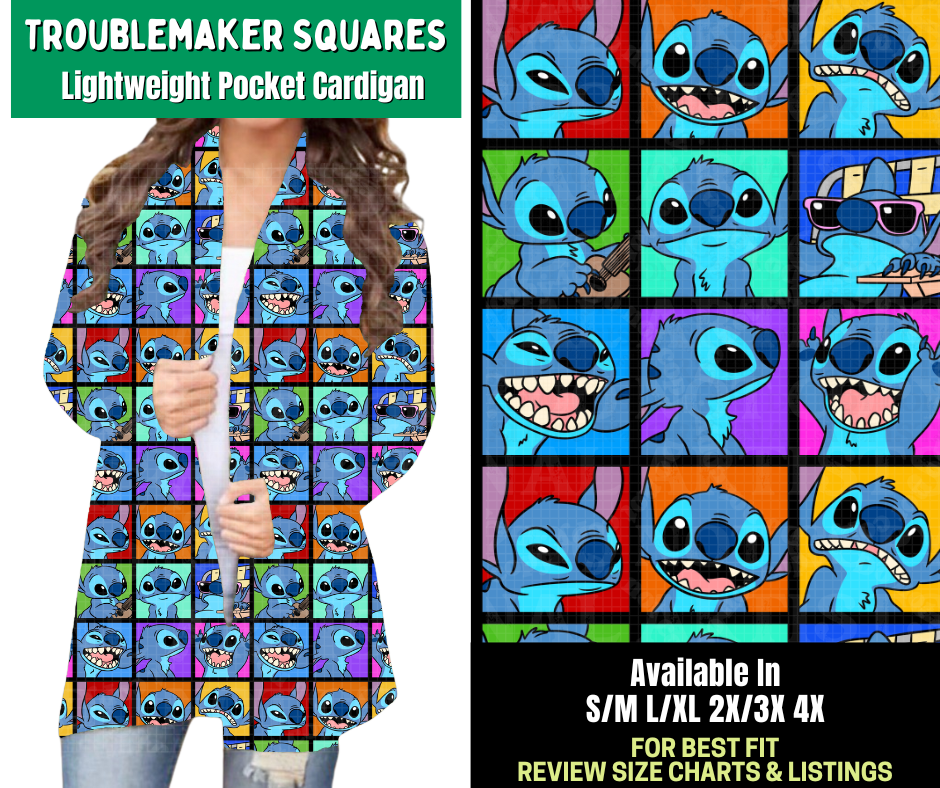 Preorder! Closes 2/18. ETA May. Troublemaker Squares Pocket Cardigan