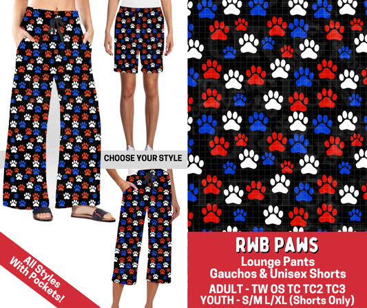 Preorder! Closes 3/18. ETA June. RWB Paws Combo Lounge Lengths