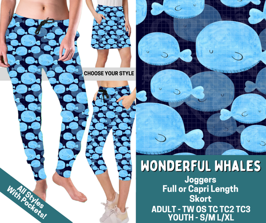 Preorder! Closes 4/27. ETA July. Wonderful Whales Combo Jogger Lengths & Skort