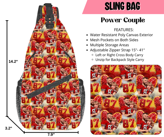 Preorder! Closes 9/17. ETA Dec. Power Couple Sling Bag