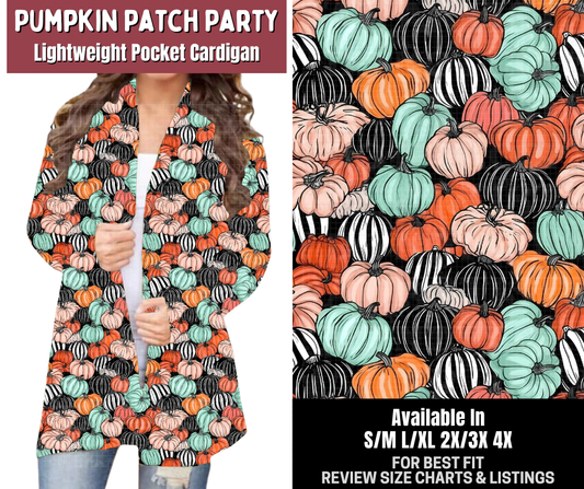 Preorder! Closes 7/23. ETA Oct. Pumpkin Patch Party Pocket Cardigan