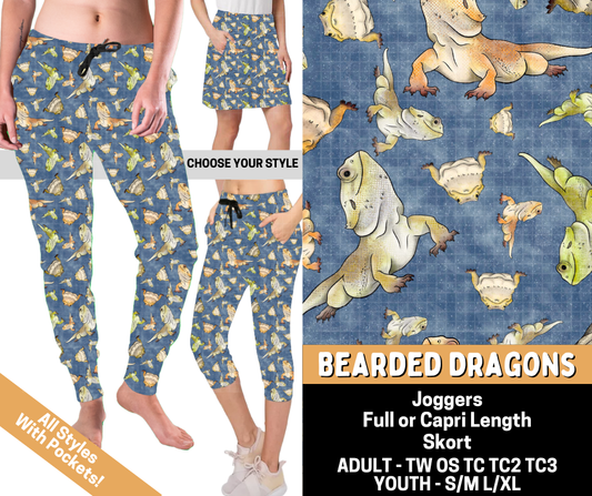 Preorder! Closes 5/25. ETA Aug. Bearded Dragons Combo Jogger Lengths & Skort