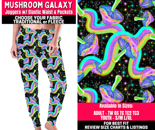 Preorder! Closes 10/23. ETA Jan. Mushroom Galaxy Joggers Choose Fleece or Traditional
