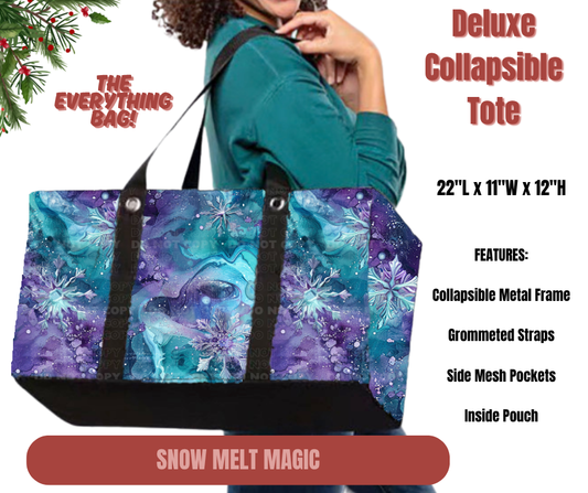 Preorder! Closes 9/1. ETA Dec. Snow Melt Magic Collapsible Tote