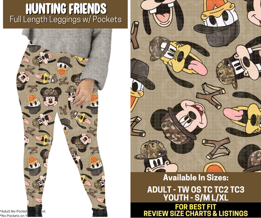 Preorder! Closes 9/12. ETA Dec. Hunting Friends Full Length Leggings w/wo Pockets