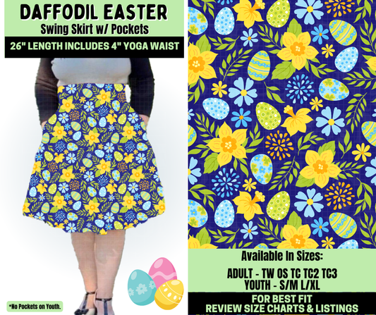 Preorder! Closes 1/19. ETA April. Daffodil Easter Swing Skirt