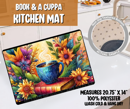 Preorder! Closes 6/8. ETA Sept. Book & A Cuppa Kitchen Mat