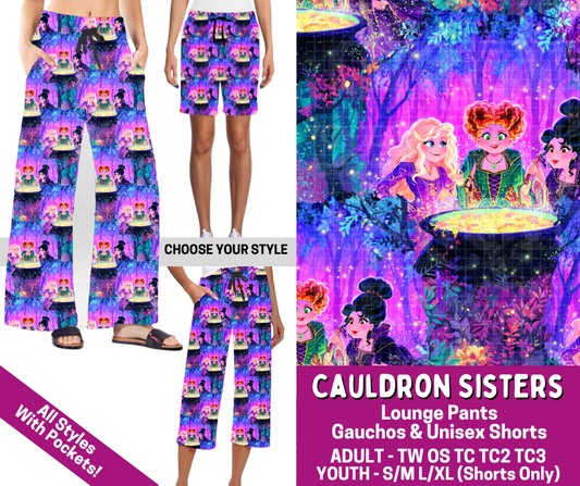 Preorder! Closes 4/13. ETA July. Cauldron Sisters Combo Lounge Lengths