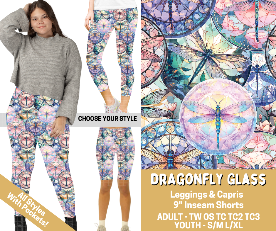 Preorder! Closes 2/26. ETA May. Dragonfly Glass Combo Legging Lengths