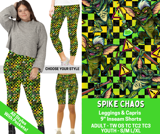 Preorder! Closes 2/25. ETA May. Spike Chaos Combo Legging Lengths