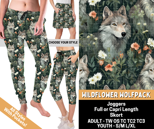 Preorder! Closes 5/25. ETA Aug. Wildflower Wolfpack Combo Jogger Lengths & Skort