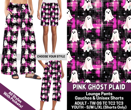 Preorder! Closes 7/9. ETA Oct. Pink Ghost Plaid Combo Lounge Lengths