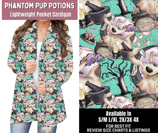 Preorder! Closes 6/4. ETA Sept. Phantom Pup Potions Pocket Cardigan