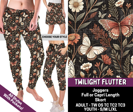 Preorder! Closes 7/9. ETA Oct. Twilight Flutter Combo Jogger Lengths & Skort