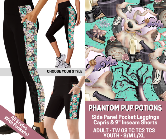 Preorder! Closes 6/4. ETA Sept. Phantom Pup Potions Combo Side Panel Legging Lengths