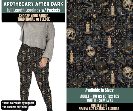 Preorder! Closes 9/17. ETA Dec. Apothecary After Dark Leggings Choose Fleece or Traditional