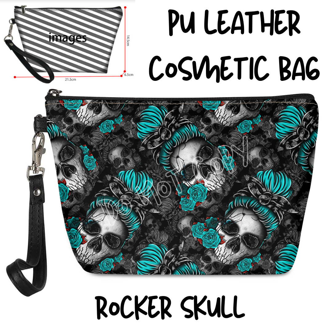 BAG RUN 2 - ROCKER SKULL - COSMETIC BAG - PREORDER CLOSING 8/29 ETA END OF OCT/EARLY NOV