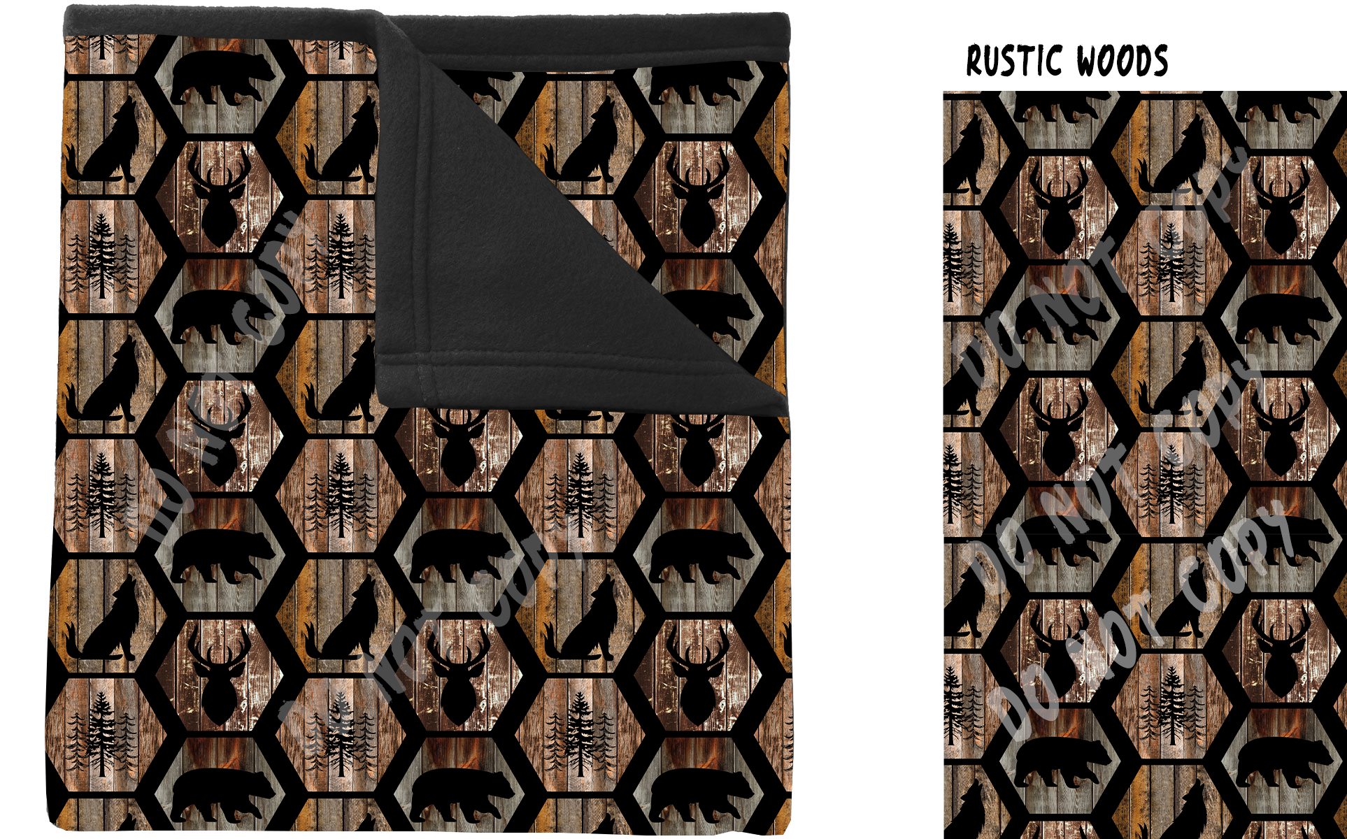 Rustic Woods - Black Velvet Weighted Throw - Preorder Closing 7/26- eta End September/Early Oct