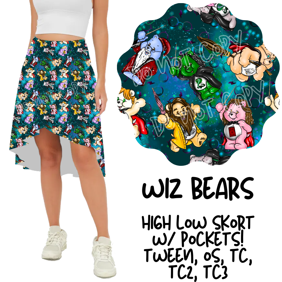 WIZ BEARS - HIGH LOW SKORT 2 - PREORDER CLOSING 9/4 ETA EARLY NOV