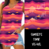 Load image into Gallery viewer, PPO 4 RUN-SUNSET-V-NECK TANK PREORDER CLOSING 6/9 ETA AUGUST