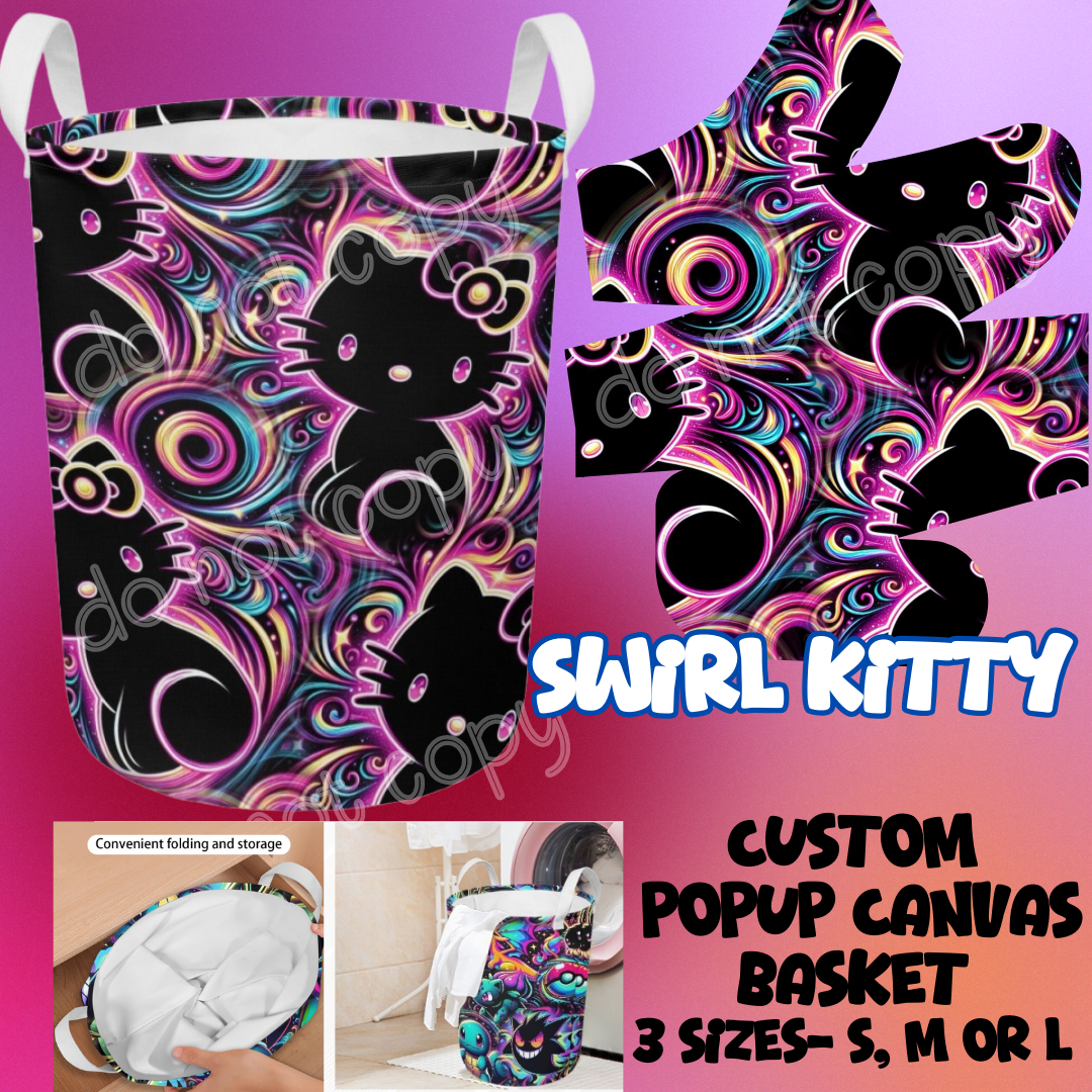 SWIRL KITTY - STORAGE BASKETS - PREORDER CLOSING 12/4